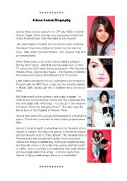 Selena Gomez Biography and Factfile