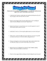 English worksheet: Through The Tunnel