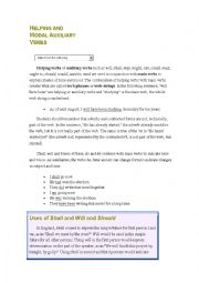 English Worksheet: Modal verbs