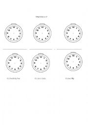 English Worksheet: CLOCK