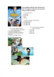 Horton Hears a Who - worksheet