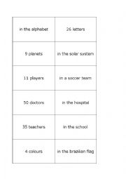English Worksheet: There is/There are matching cards