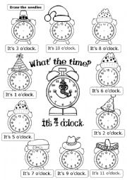 WHATS THE TIME? Its ... OCLOCK,