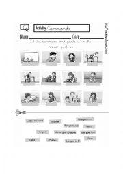 English Worksheet: commanding