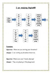 Present continuous - Very simple Worksheet