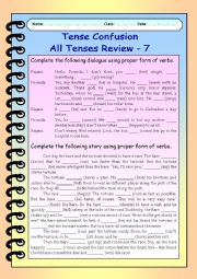 Tense Confusion All Tenses (mixed) Review - 7