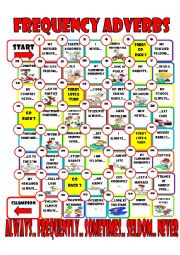 frequency adverb board game