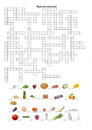 Food crosswords worksheets