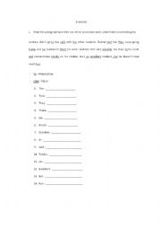 English worksheet: Simple Present Exercices