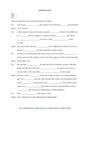 English Worksheet: Discussion Text