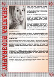 Shakiras Biography + Activities