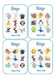 Animal Bingo (Boards-Part1)