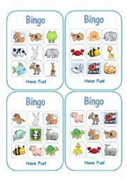 Animal Bingo (Boards-Part 2)