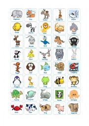 Animal Bingo (Teachers Cards)