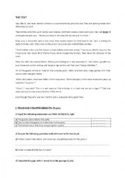 English Worksheet: full term test 2 7th form