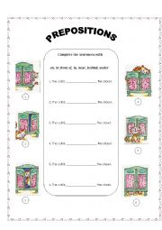 Prepositions of Place - ESL worksheet by misscaty