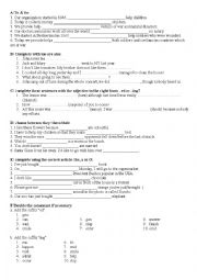 English Worksheet: Grammar revisions: to&for, articles, doubling the consonnant...