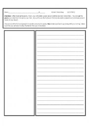 English Worksheet: School Item Poetry