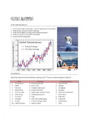 English Worksheet: Everything you wanted to know about Global Warming (3 pages)