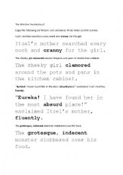 The Witches Vocabulary