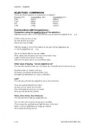 English Worksheet: Comparisons by Pauline