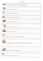 English Worksheet: giving advise