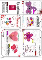 8 fun and easy ways to make a valentine card.