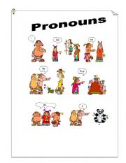 English Worksheet: Pronouns