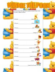 Winnie the pooh present continuous