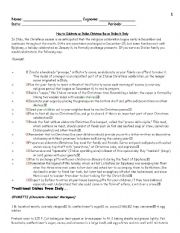 English Worksheet: Xmas Handout