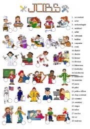 JOBS - Picture dictionary - 1 of 7