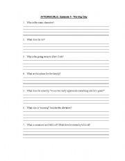 English Worksheet: Sample Questions based on the Video 