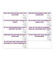 English worksheet: Fairy tale speaking cards