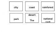 English Worksheet: Environments flashcards