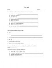 English worksheet: Exam 