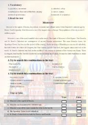 English worksheet: moscow