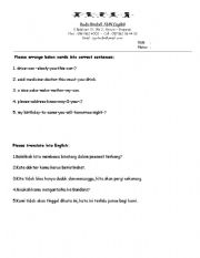 English Worksheet: Adverb