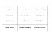English Worksheet: First conditional Bingo