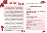 English Worksheet: Love is in the air ! ( 2 pages )