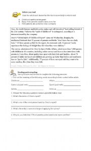 English Worksheet: Parents need to have more fun