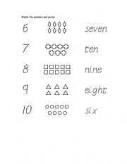 English Worksheet: NUMBERS