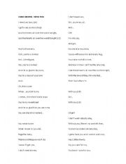 English Worksheet: Chris Brown With you lyrics idioms practice