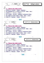 English Worksheet: words