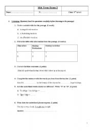 3rd year Science Students - ESL worksheet by wajkon