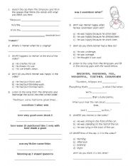 English Worksheet: Simpsons 3 songs worksheet