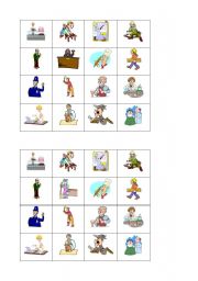 English Worksheet: bingo_jobs