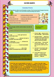 English Worksheet: Eating Habits