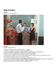 English Worksheet: hotels traveler