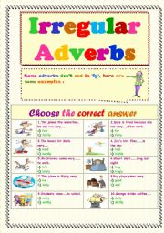 Irregular Adverbs....