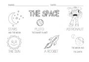 English Worksheet: THE SPACE